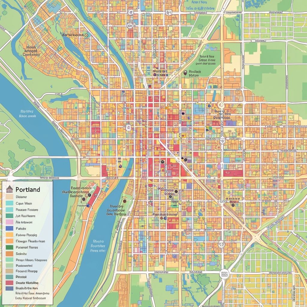 Portland service area map